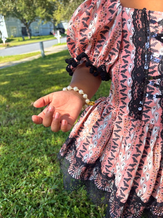 Monogram Pearl Charm Bracelet