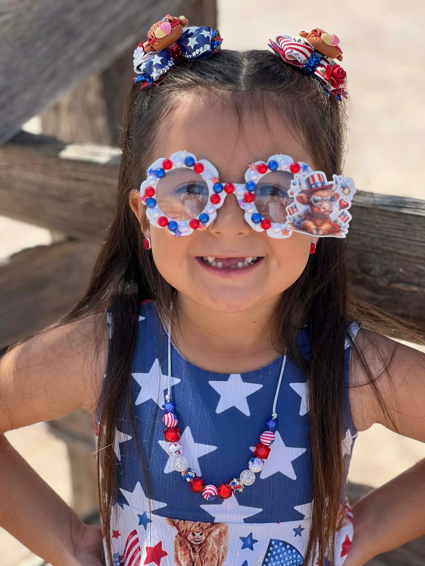 Red, White, Moo Sunnies