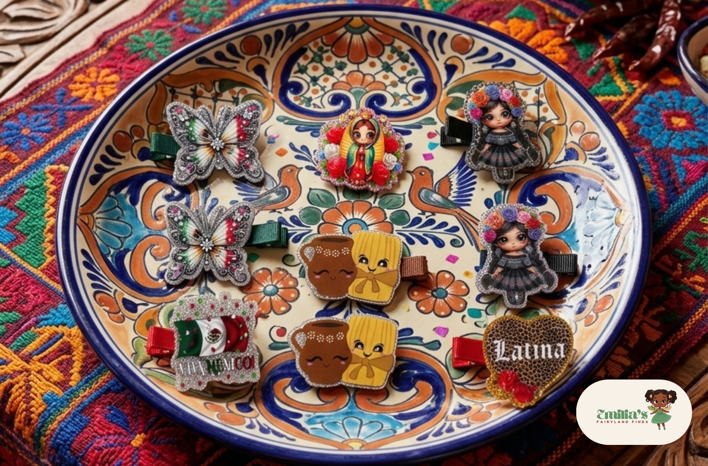 Mexican/Latina Pride HairClips 🇲🇽