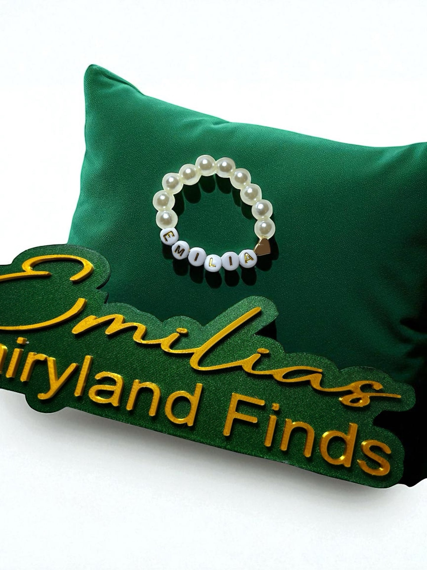 Golden Heart Name Bracelet