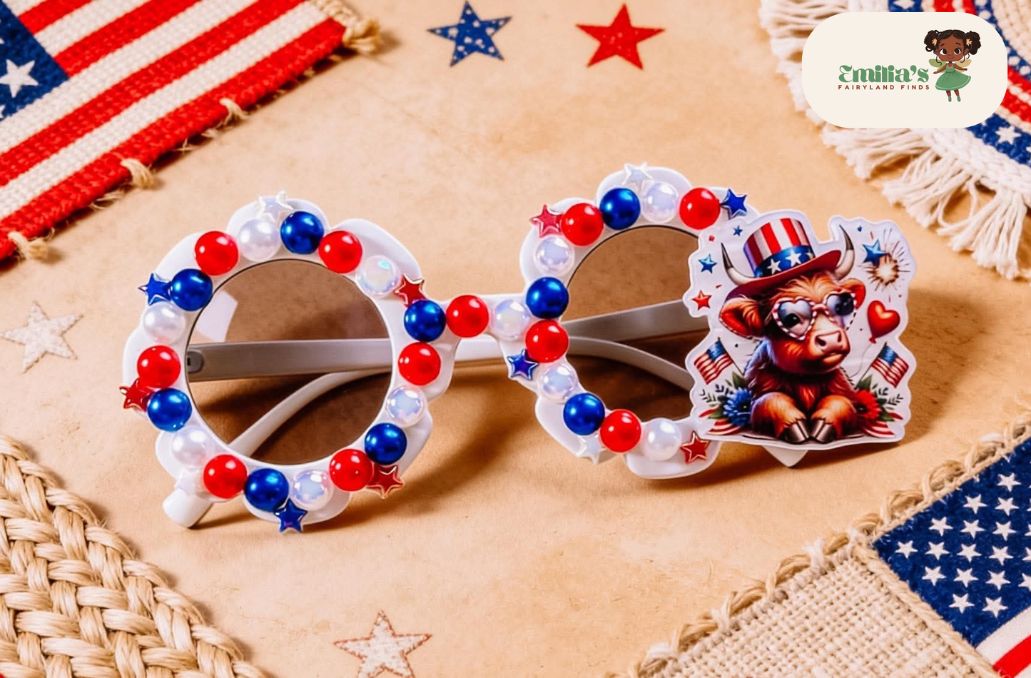 Red, White, Moo Sunnies