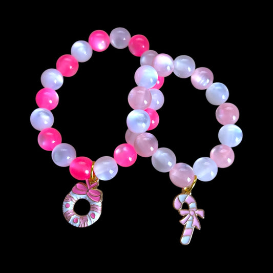Holly Jolly Pink Bracelets